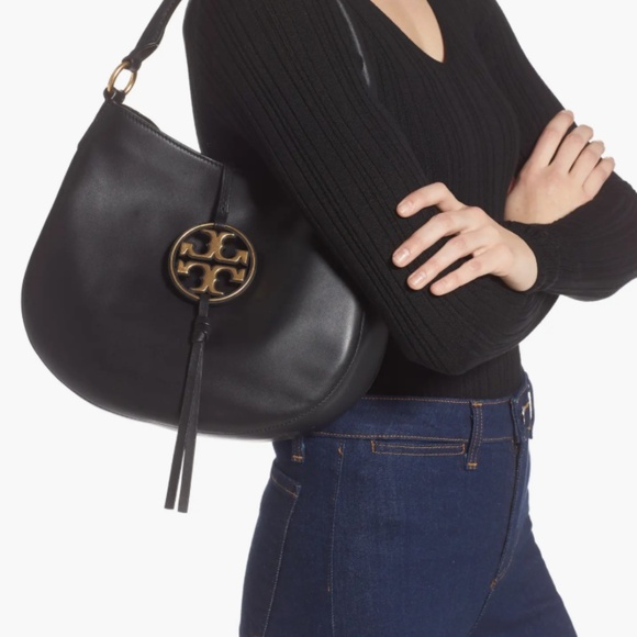 Tory Burch Mini Miller Leather Hobo Bag - Picture 4 of 11